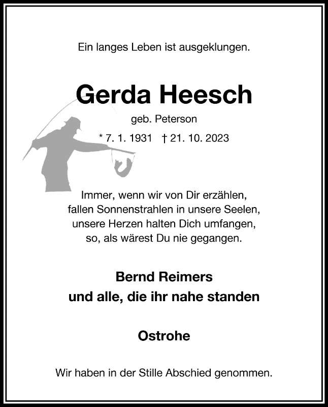 Erinnerungsbild für Gerda Heesch
