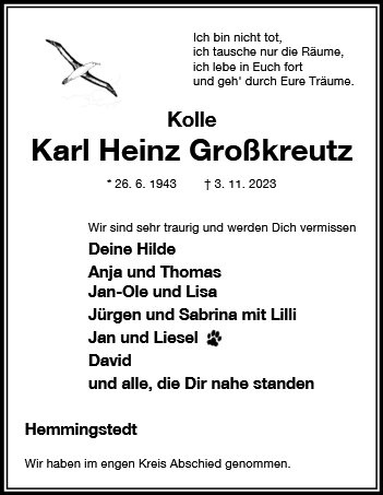 Erinnerungsbild für Karl Heinz Großkreutz