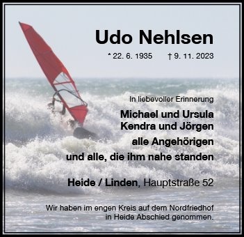 Erinnerungsbild für Udo Nehlsen